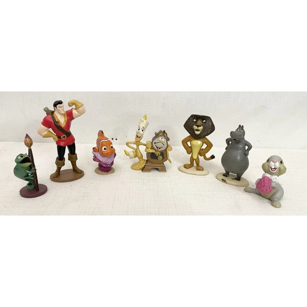 (7) Lot Disney Beauty and the Beast Thumper Toys Cake Topper Action Figures